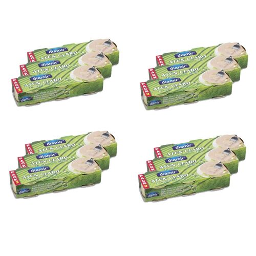 Lot 12x Thon Clair À L'huile D'olive - Pack 3x80g - Etui 240g