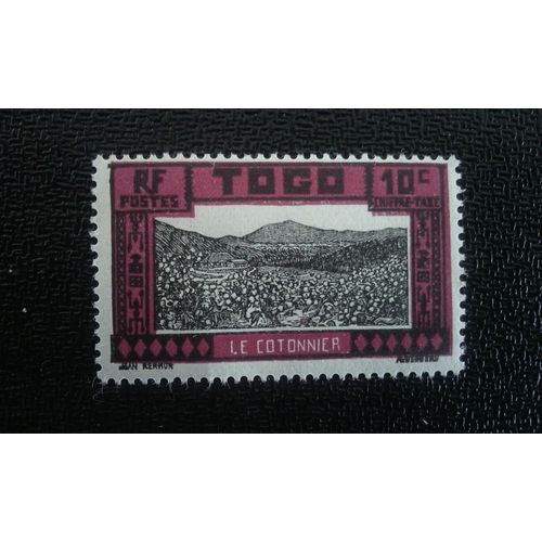 Timbre Togo Yt 128 Plantation De Noix De Coco 1924