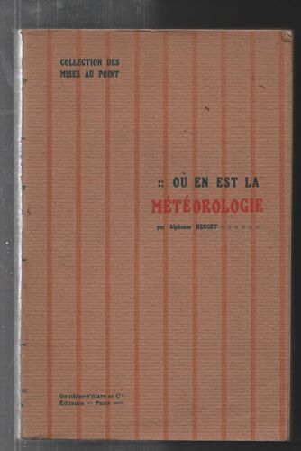 Où En Est La Météorologie