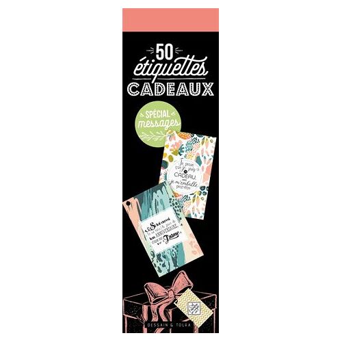 50 Étiquettes Cadeaux "Spécial Messages
