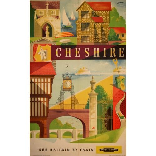 Affiche See Britain By Train Cheshire