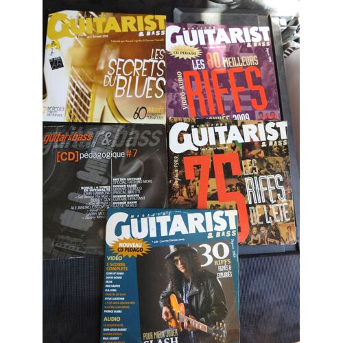 Cd Audio Musique : Guitarist & Bass Lot De 5 Cd , Dont Slash