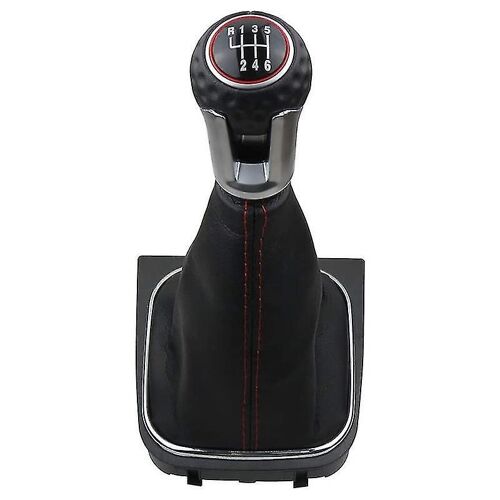 6 Speed Gear Shift Knob Gaiter Boot Cover Kit Gear Shift Knob Compatible Avec Golf 5 6 Mk5 Mk6 Gtd R