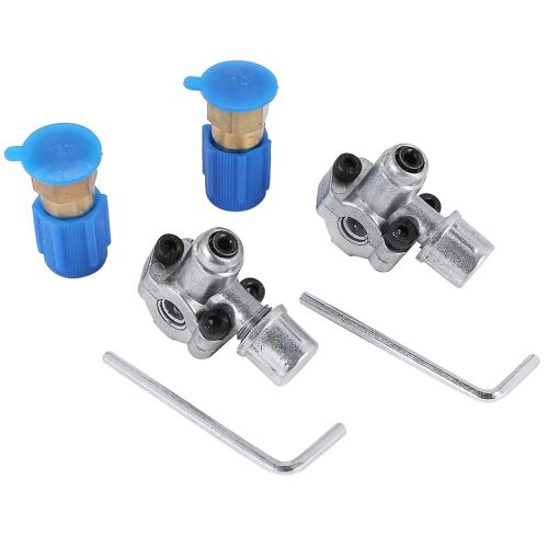 2 ensembles de vanne de mise à niveau de climatisation avec bouchon anti-poussière convertit R12 en R134a Piercing Tap Valve Repla