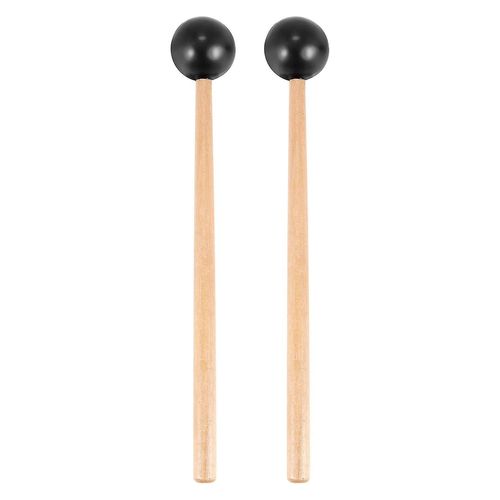 2pcs Soft Rubber Head Sticks Bois Poignée Mallets Pour Glockenspiel Xylophone Music Instruments Parties