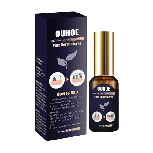 Ouhoe Dense Hair Herbal Spray Anti-Chute De Cheveux Solides Hydratant Forte Cheveux Épais Urishing Spray De Soins Capillaires 