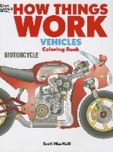 How Things Work: Vehicles Coloring Book