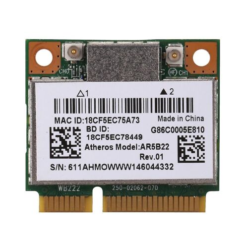 Ar5b22 2.4 / 5ghz Dual Band Wifi Card 802.11ac Bluetooth 4.0 Wireless Wlan Card Compatible avec Lenovo