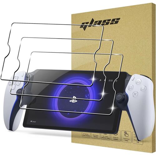 Film pour PlayStation Portal Verre Trempé [3 Pièces] PlayStation Portal Protecteurs d'écran à couverture totale pour PS Portal Verre Trempé