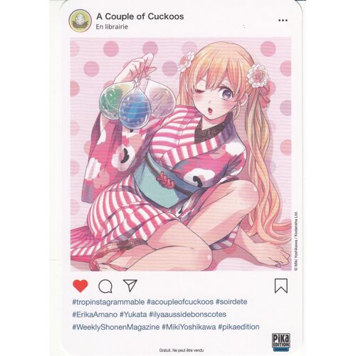 Carte " A Couple Of Cuckoos : Erika Amano N°2 ", Pika.