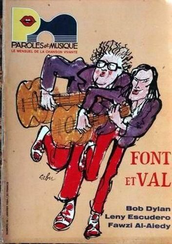 Paroles Et Musique N° 36 Du 01/01/1984 - Font Et Val - Bob Dylan - Leny Escudero - Fawzi Al-Aiedy -Cabu.