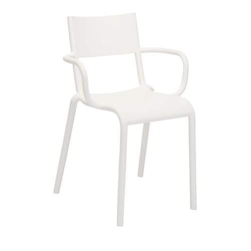 Kartell Set De 2 Chaises Generic A (Blanc - Polypropylène)