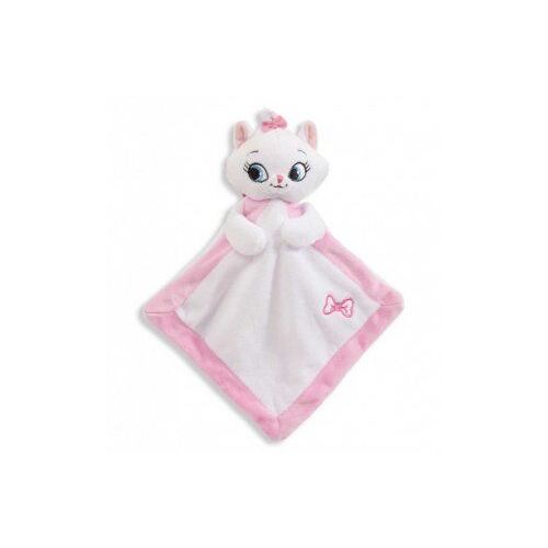 Doudou Plat Chat Marie Blancs 18 X 18cm - Peluche Enfant - Disney Aristochats