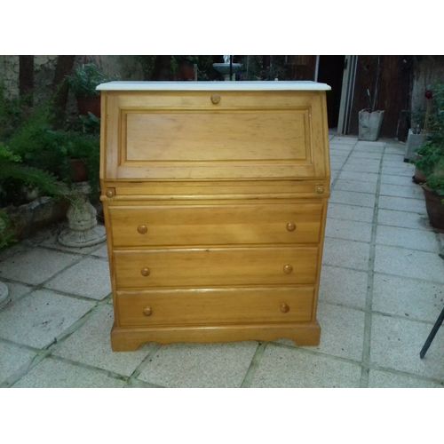Commode Secretaire En Pin Massif