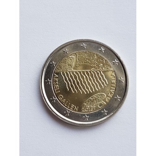 Finlande 2015 : 2 Euro Commémorative Akseli Piece Neuve