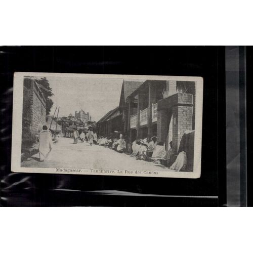7 X 14 Cm Carte Postale En L Etat Sur Les Photos Madagascar Tananarive La Rue Des Canons