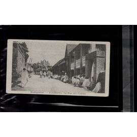 7 X 14 Cm Carte Postale En L Etat Sur Les Photos Madagascar Tananarive La Rue Des Canons
