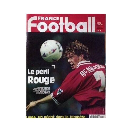 France Football N° 2661 Du 08/04/1997 - Le Peril Rouge - Liverpool Et Mcmanaman - Lama.
