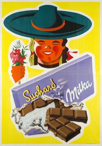 Affiche Chocolat Suchard Milka
