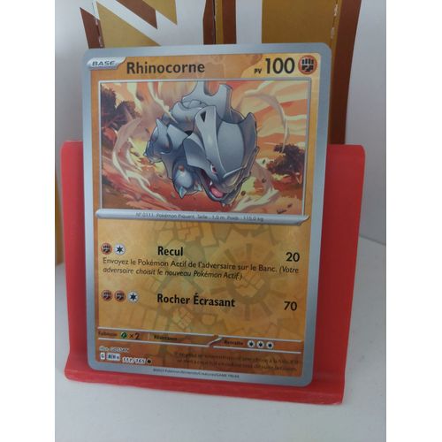 Carte Pokémon Rhinocorne 111/165 Reverse Série Mew 151