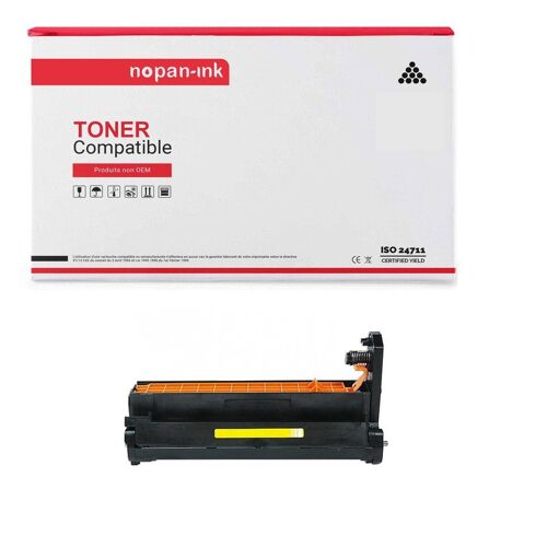 1 Toner pour OKI 46507413 Jaune 30000 Pages avec Oki C 712 DN, 712 N, 712 Series