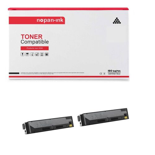 2 Toner pour KYOCERA 1T02HJ0EU0 Black 4000 Pages avec FS C5015N.