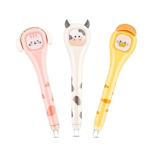 Stylo De Correction White Out, Mignon Stylo Blanc Japon, Avec Applicateur De Stylo Kawaii Facile À Utiliser 3pcs