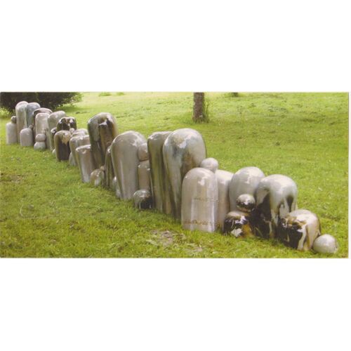 Rare - Cpm (Auto-Édition) Régina Le Moigne 39300 Bourg De Sirod - Vestiges - Installation De Grès De 7m (Émail Céladon) - Timbrée, Oblitérée Et Circulée