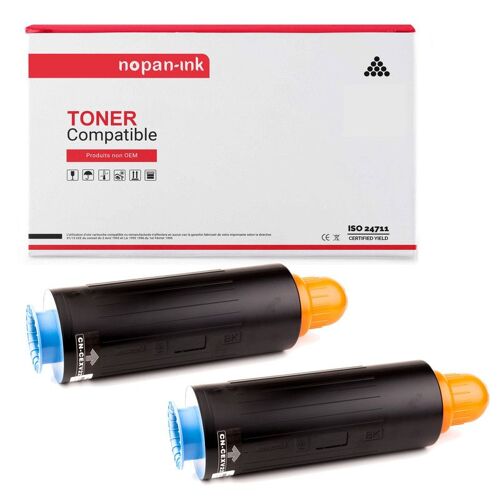 2 Toner pour Canon CEXV22 Black 48000 Pages avec iR 5055, iR 5055N, iR 5065, iR 5075, iR 5075N.