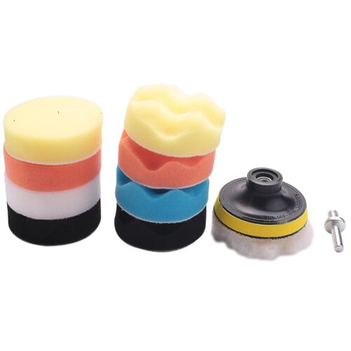 10pcs / set Automobile Car Polishing Pad Set Vehicle Cleaning Lavage Polish Sponge Wheel