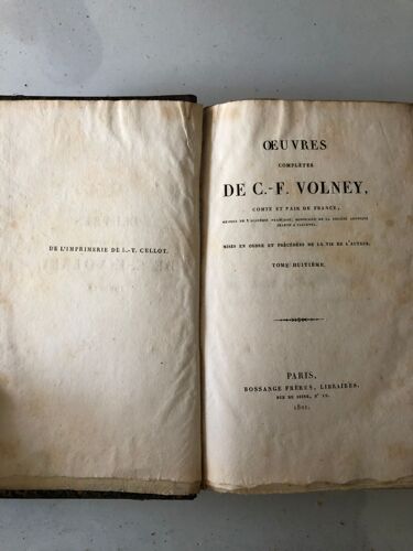 ¿Uvres De Volney Tome8 :1821