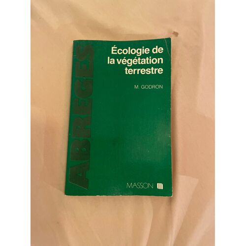 Ecologie De La Vegetation Terrestre