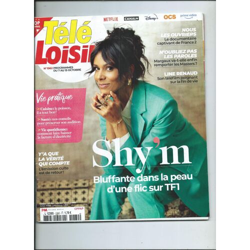 Télé Loisirs 07/10/2023 Shy'm, Mireille Dumas, Line Renaud, Lannick Gautry, Camélia Jordana, Barbara Schulz, Jeanne Cheral, Marine Lorphelin, David Guetta, Jean-Claude Van Damme, Jean-Pierre Mader