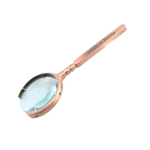 10x Loupe De Lecture Vintage À La Main - Loupe Avec Loupe En Verre Optique Magni