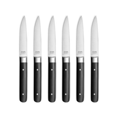 Couzon - Fusion - Coffret 6 Couteaux Steak - Noir