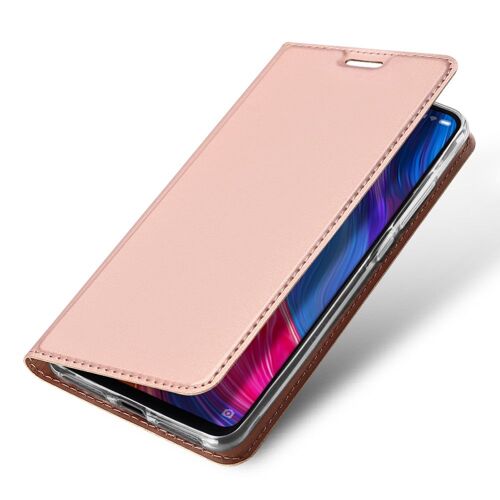 Etui folio Xiaomi Mi8 rose avec rabat latéral et fonction stand