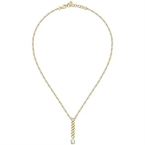 Collier - Morellato - Sauz07 - Plaqué Or - Cristal Clair - Longueur 38 Cm Extensible 4 Cm