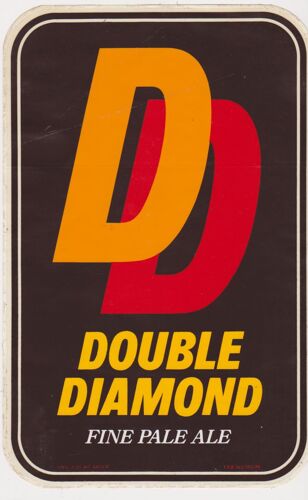Autocollant Dd Double Diamond Fine Pale Ale ( 28 X 18 Cm )