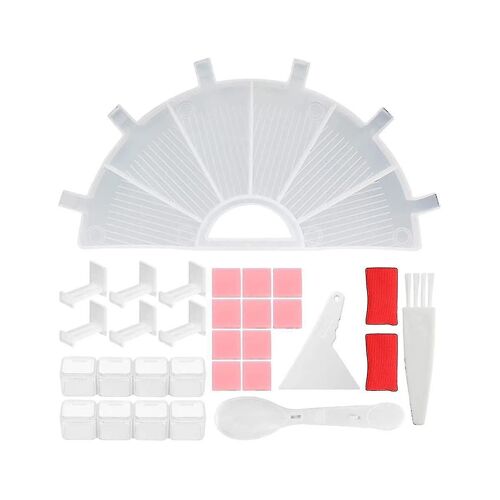 Kit De Gestion De Plateau D'accessoires, Palette 6 Grilles De Kit De Stockage 5d (Transparent)