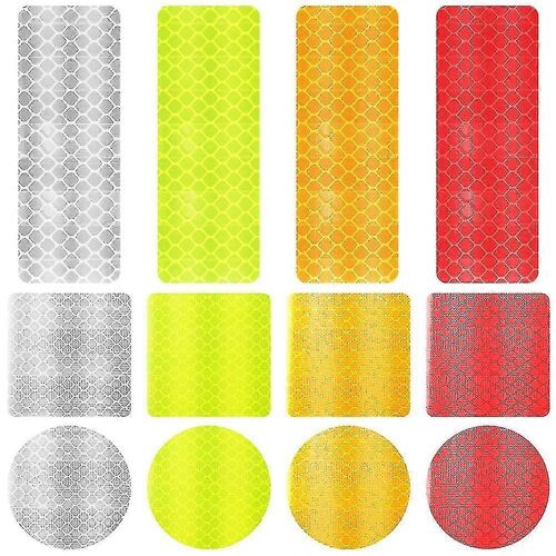 120 Pcs Ruban Réfléchissant, Autocollants Réfléchissants Ruban Adhésif De Visibilité Nocturne Bande Réfléchissante Pour Vélo