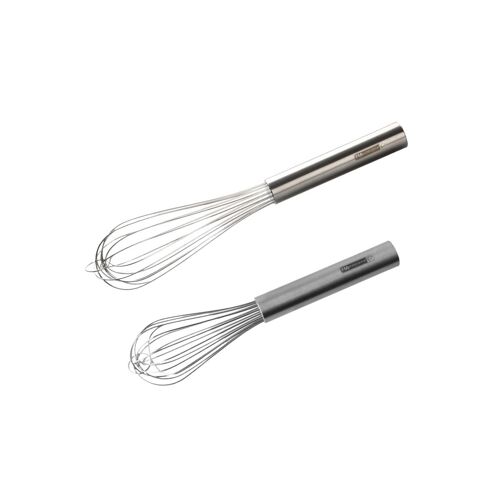 Fm Professional 9940750 Lot De 2 Fouets Inox, Fouet Cuisine, Fouet Inox, Fouet Professionnel, Ustensile De Cuisine, Acier Inoxydable, Argenté, 25 Cm Et 30 Cm
