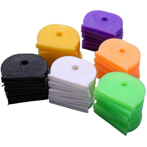 Pack de 30 Couvertures de dessus de clés colorées Tête/casquettes/étiquettes/marqueurs d'identification Toppers mixtes