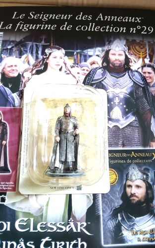 Collection Figurine Seigneur Des Anneaux 29 Eaglemoss : Le Roi Elessar Avec Fascicule