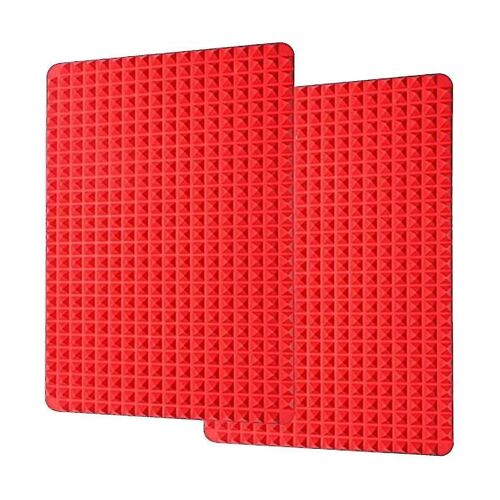 Tapis de cuisson en silicone Pyramide Feuilles de cuisson, meilleur tapis de cuisson antiadhésif réduisant les graisses saines pour