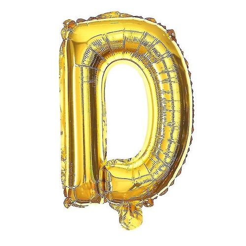 16 pouces couleur or film d'aluminium A-z lettre ballon pour anniversaire anniversaire