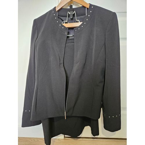 Tailleur Veste Et Jupe Noires 40
