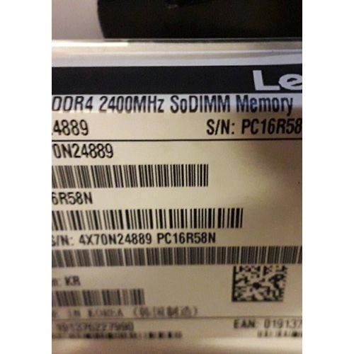 Lot de 2 barrette memoire lenovo 16G DDR4 2400 MHz SoDIMM
