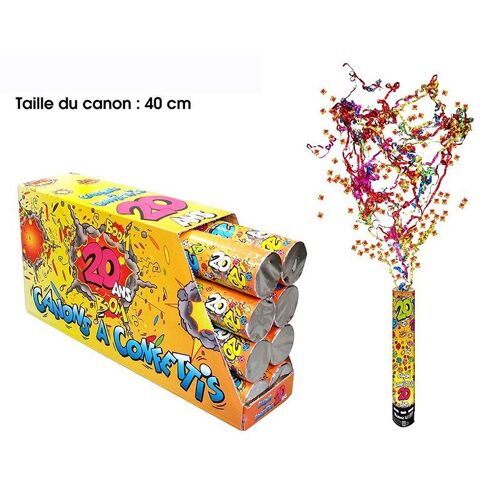 CANON À CONFETTIS 20 ANS