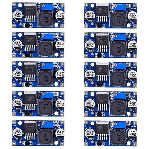 10 Pack Lm2596 Dc-dc Convertisseur abaisseur réglable 3.0-40V à 1.5-35v Alimentation Step Down Module de régulateur de tension