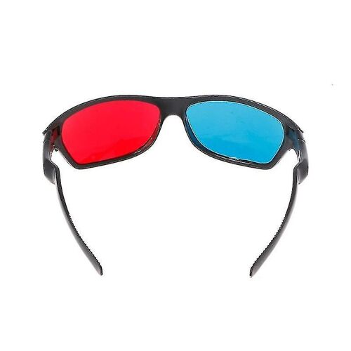 Universal White Frame Rouge Bleu Anaglyphe 3d Lunettes Pour Film Jeu Dvd Vidéo Tv